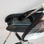 Klämma för solglasögon till bil, Svart