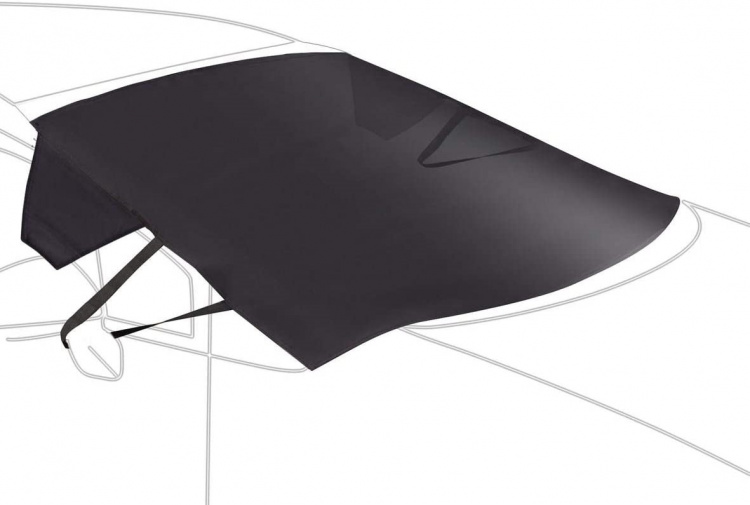 Snö- och solskydd till bilen 140x107cm, Svart