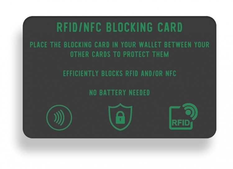 NORDIQZENZ RFID/NFC Blocking-kort, Skydd mot skimming!