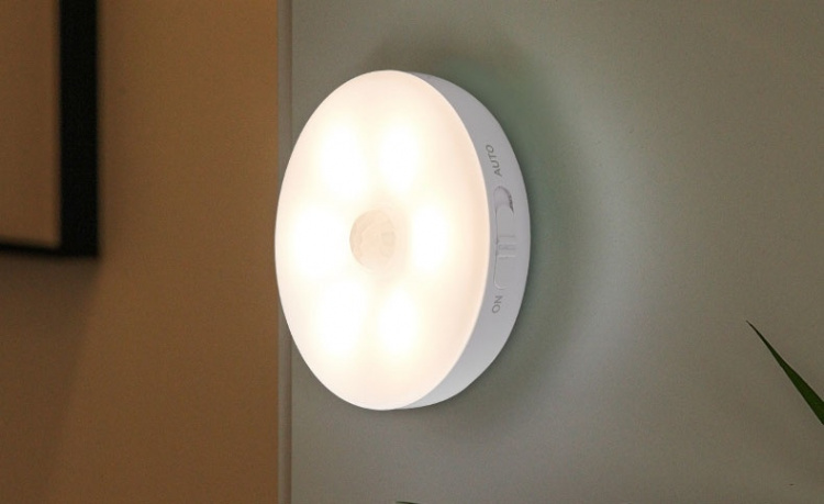 Nattlampa med rörelsesensor, Varmvit Nattlampa med rörelsesensor, Varmvit