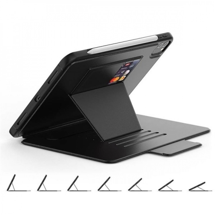 Skyddande väska till iPad Air 4 2020 med pennhållare, Svart Skyddande väska till iPad Air 4 2020 med pennhållare, Svart