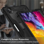 Fodral till iPad Air 4 2020 med pennhållare, Svart Fodral till iPad Air 4 2020 med pennhållare, Svart