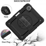 Fodral till iPad Air 4 2020 med pennhållare och axelrem, Svart