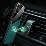 Snyggt mobilskal med magnet till iPhone 12/12 Pro, Svart