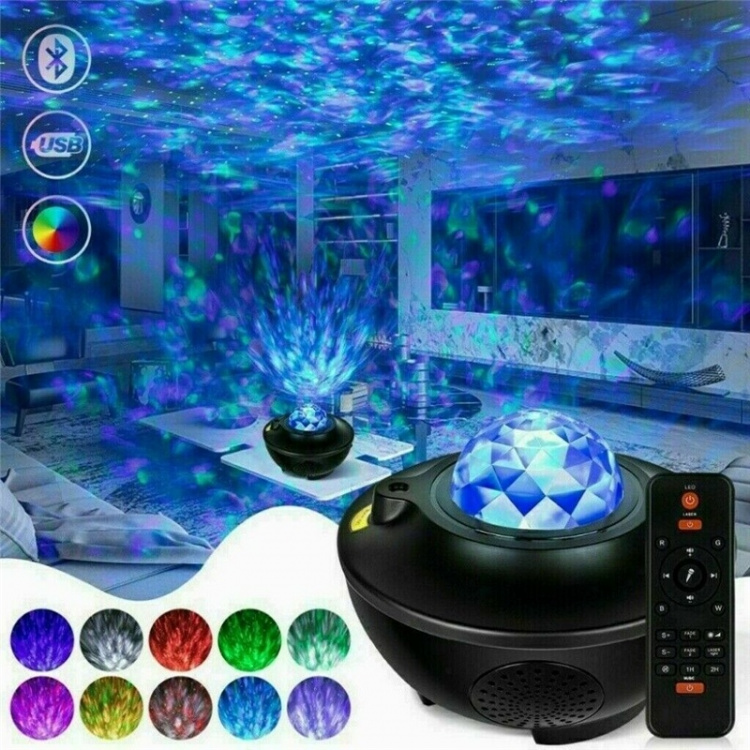 Galaxylampa, Stjärnprojektor med Bluetooth-högtalare