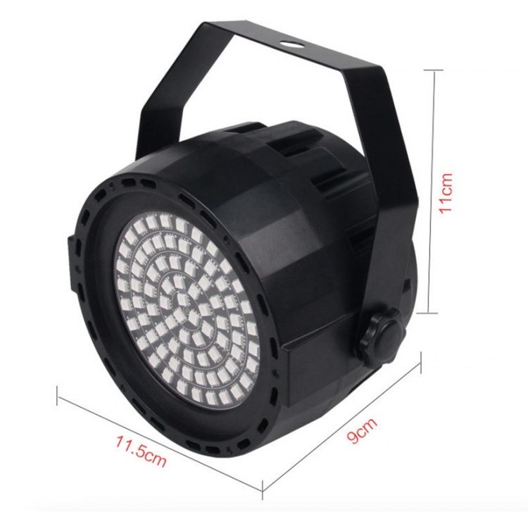 Discolampa spotlight med RGB