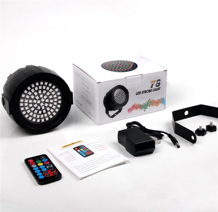 Discolampa spotlight med RGB