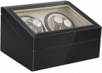 Watch winder/klocksnurra för flera klockor, Svart