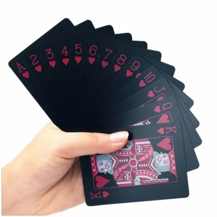 Kortlek - Poker size, Svart