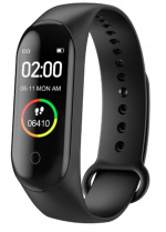 Smart aktivitetsarmband till iPhone och Android, Svart