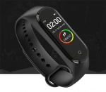 Smart aktivitetsarmband till iPhone och Android, Svart