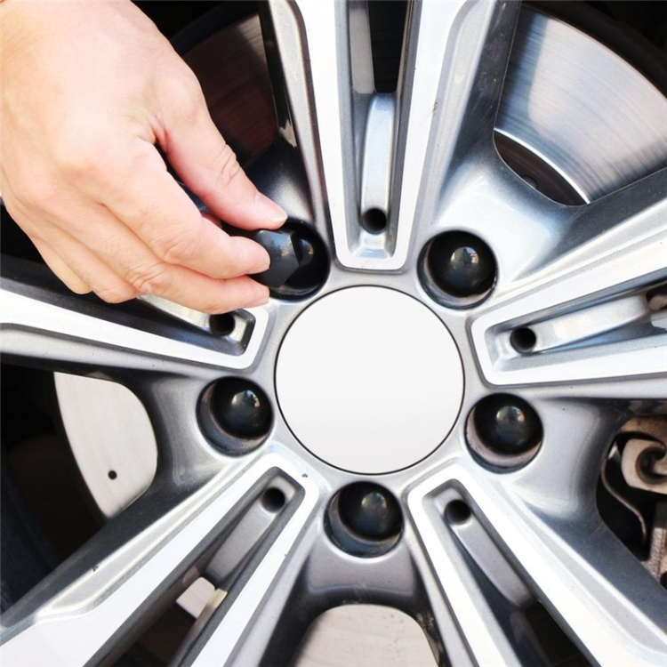 Mutterkåpor till bil 20st, Svart