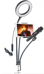 LED-Lampa + stativ med 3 böjbara armar LED-Lampa + stativ med 3 böjbara armar