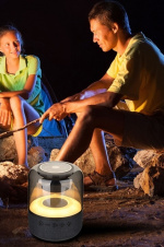 Högtalare TRANSPARENT SMOKE med tygpanel & flerfärgad LED Högtalare TRANSPARENT SMOKE med tygpanel & flerfärgad LED