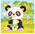 9-bitars pussel, Panda