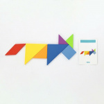 Tangram pussel i trä