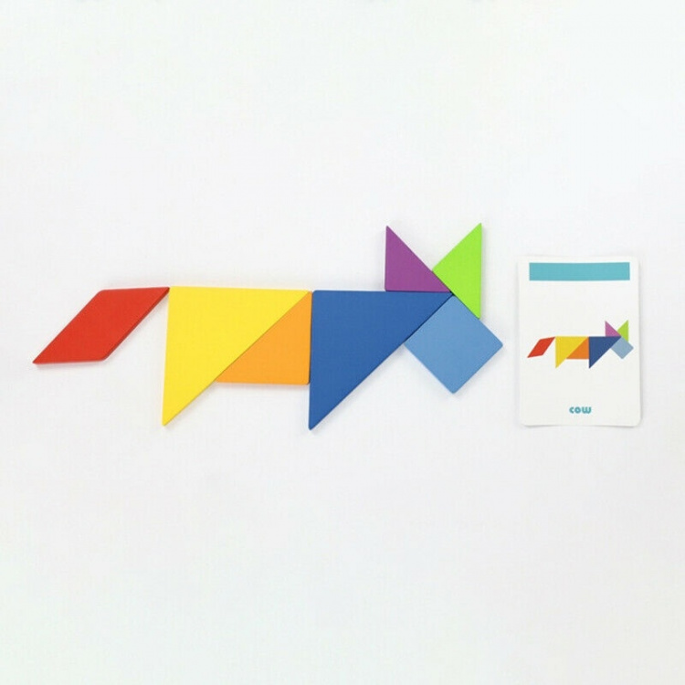 Tangram pussel i trä