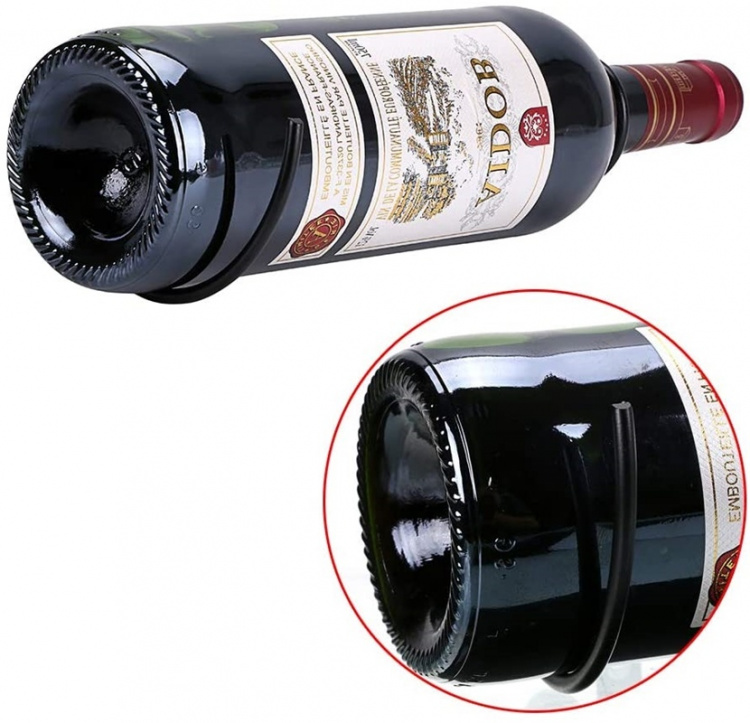 Vinhållare, väggmonterad i metall