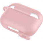 Skyddsfodral i silikon med krok till Airpods Pro, Rosa Skyddsfodral i silikon med krok till Airpods Pro, Rosa