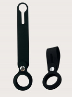 Silikonfodral till Airtag, Svart Silikonfodral till Airtag, Svart