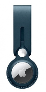 PU-läderfodral till Airtag, Blå