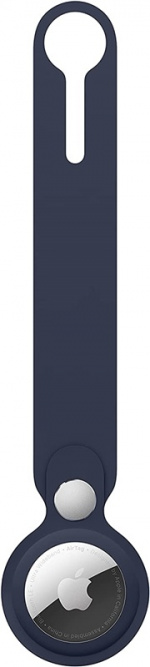 PU-läderfodral till Airtag, Blå