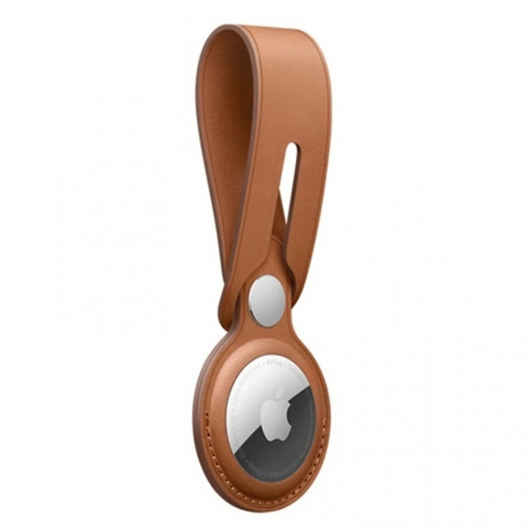 PU-läderfodral till Airtag, Brun PU-läderfodral till Airtag, Brun