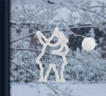 LED-lampa för julen, Tomte LED-lampa för julen, Tomte