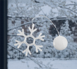LED-lampa för julen, Snöflinga LED-lampa för julen, Snöflinga