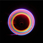 LED-belysning x 2 till cykelhjul i 5 färger