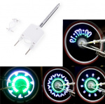 Cykelhjulsbelysning med 40 mönster och 5 ord