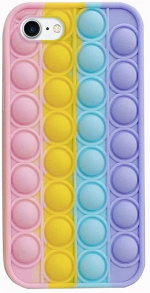 Mobilskal med Pop it leksak till iPhone 7/8/SE (2nd & 3rd gen), Regnbåge