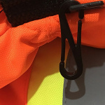 Skidhandskar i varselfärger med reflex, Orange, Strl L