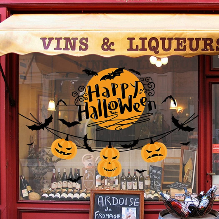 Väggdekoration med halloweenmotiv, Happy Halloween 60x45cm Väggdekoration med halloweenmotiv, Happy Halloween 60x45cm