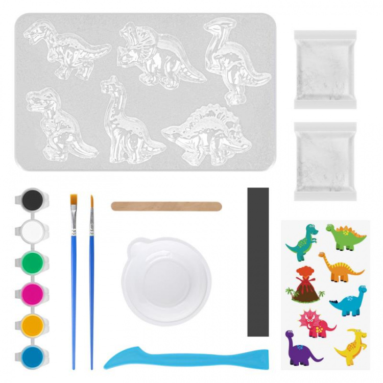 DIY kit för barn - Gjut och måla egna dinosaurier