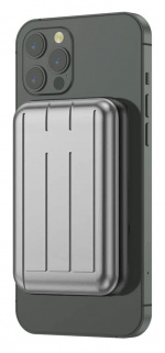 MagSafe kompatibel powerbank 10000mAh, Grå