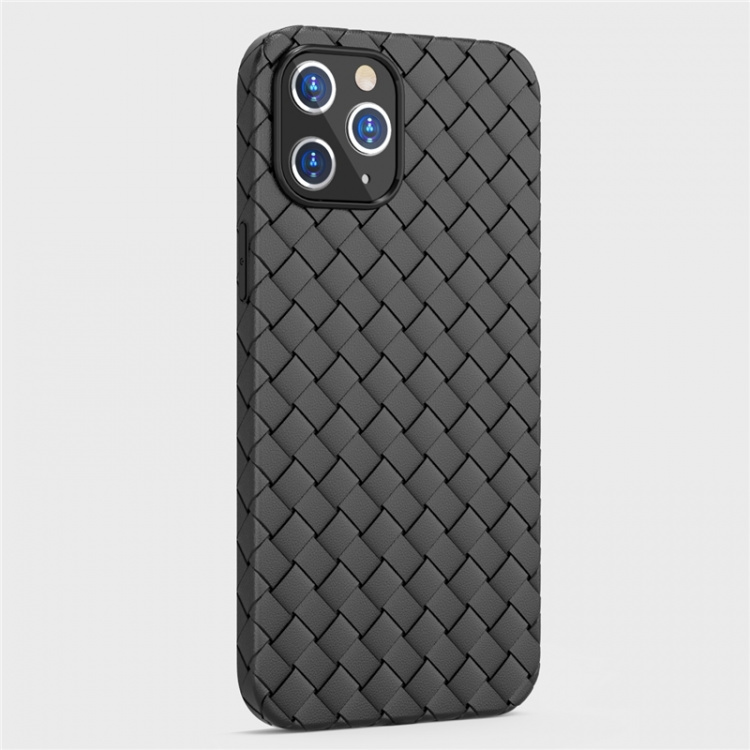 Vävt fodral i TPU för iPhone 13, Svart