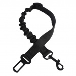 Koppel med säkerhetsbältes-adapter för husdjur, Svart