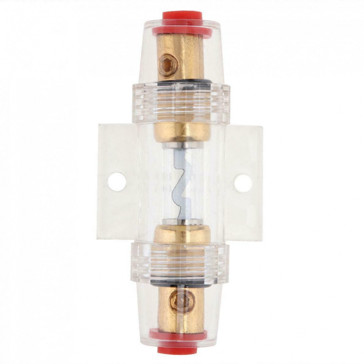 Säkringshållare för billjud inkl. AGU-säkring