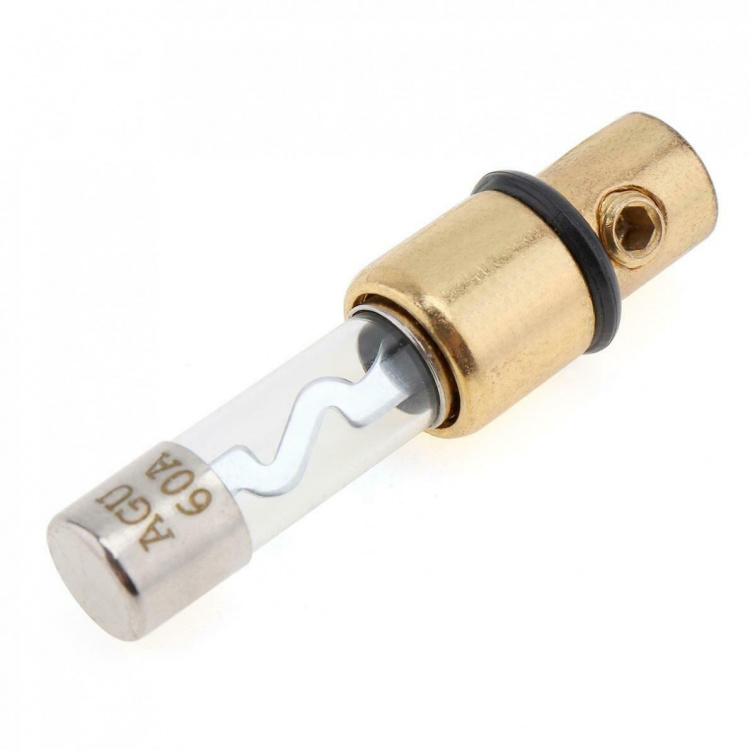 Säkringshållare för billjud inkl. AGU-säkring