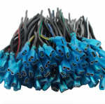 Flatstiftshylsa isolerad med kabel 13cm, 100st