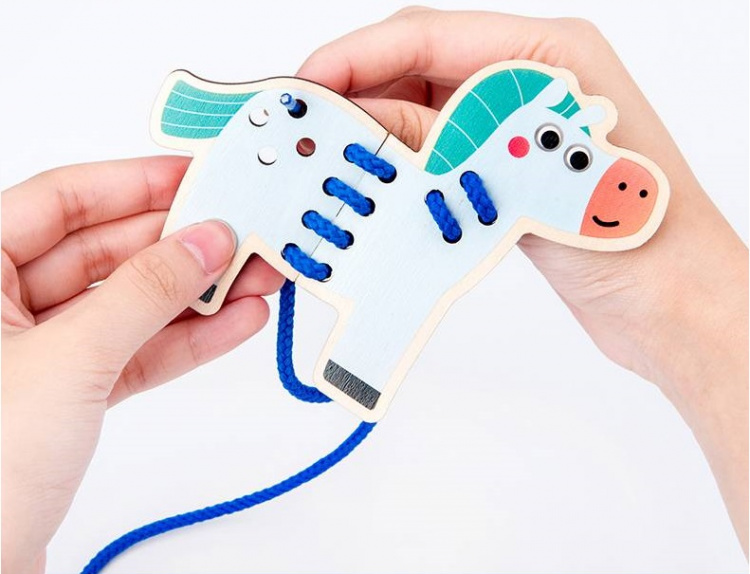 Sykort - trä med tråd, Djur