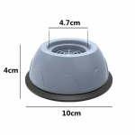 Vibration- och gliddämpande gummifötter för bl.a. tvättmaskin, 4 st