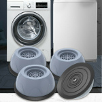 Vibration- och gliddämpande gummifötter för bl.a. tvättmaskin, 4 st