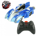 Radiostyrd bil som kan köra på väggar, Blå