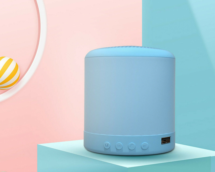 Prisvärd och färgglad mini-högtalare, Blå