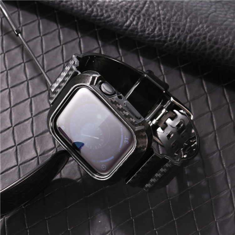 Ersättningsband till Apple Watch 42/44/45mm, Svart Ersättningsband till Apple Watch 42/44/45mm, Svart