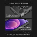 Tåligt skal med stativ till iPhone 13 Pro, Svart Tåligt skal med stativ till iPhone 13 Pro, Svart