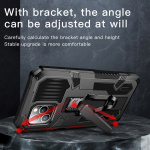 Tåligt skal med stativ till iPhone 13 Pro Max, Svart Tåligt skal med stativ till iPhone 13 Pro Max, Svart