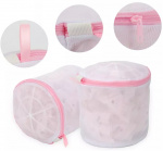 Kombinerad tvättkorg/tvättpåse för underkläder, Rosa Kombinerad tvättkorg/tvättpåse för underkläder, Rosa